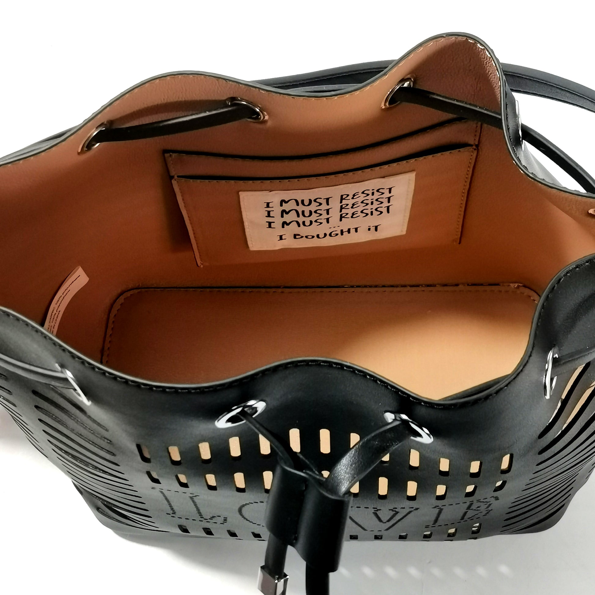 Borsa a secchiello Le Pandorine mod. Nina Bucket (nero)