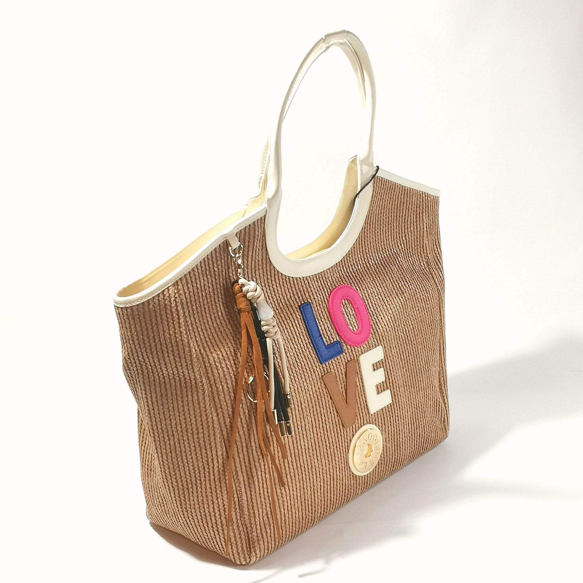 Borsa grande Le Pandorine mod. Raffaella (beige)