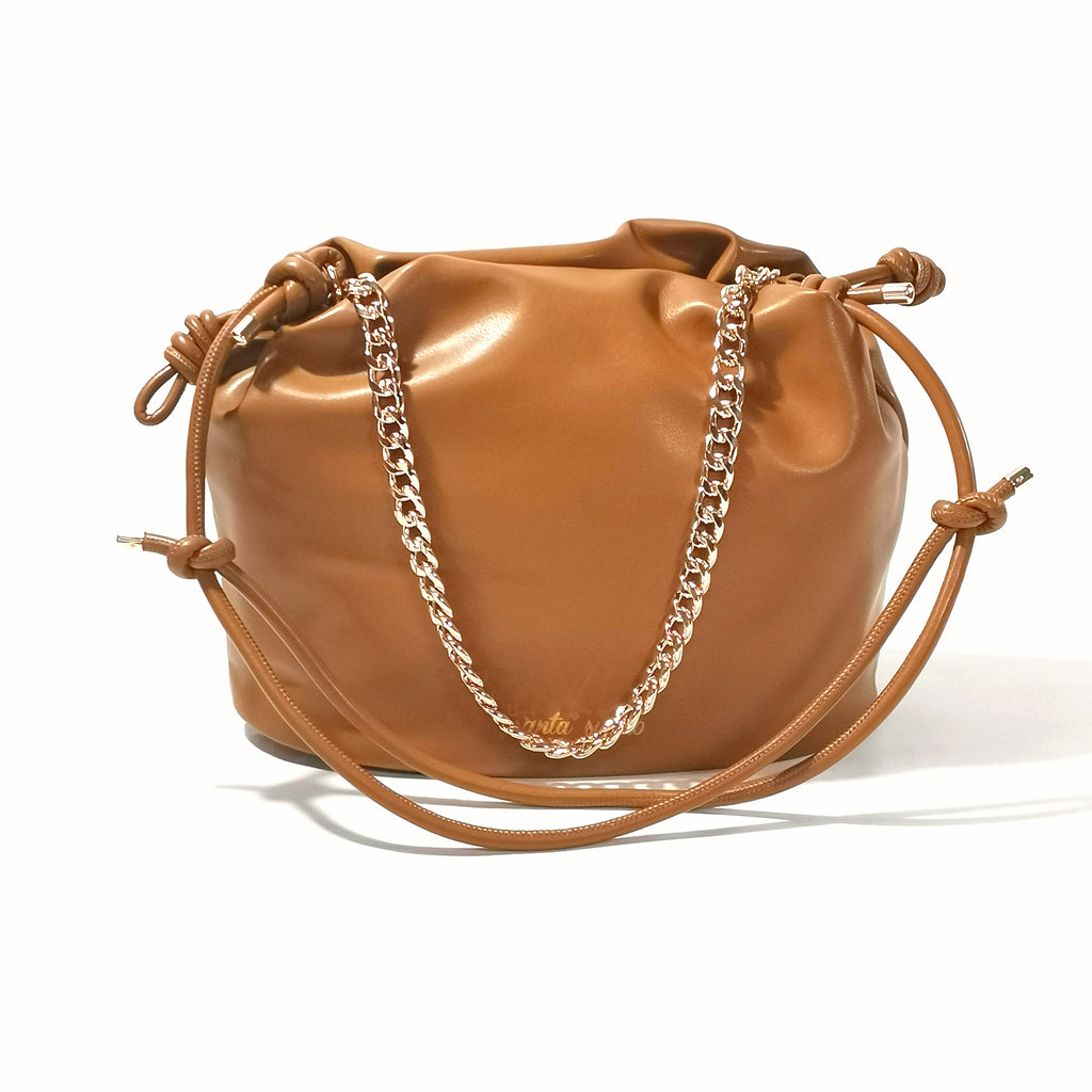 Borsa a secchiello Le Pandorine mod. Pam (nocciola)