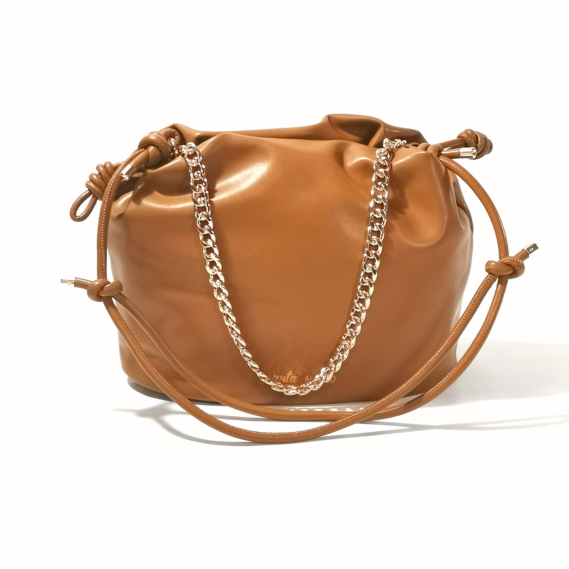 Borsa a secchiello Le Pandorine mod. Pam (nocciola)