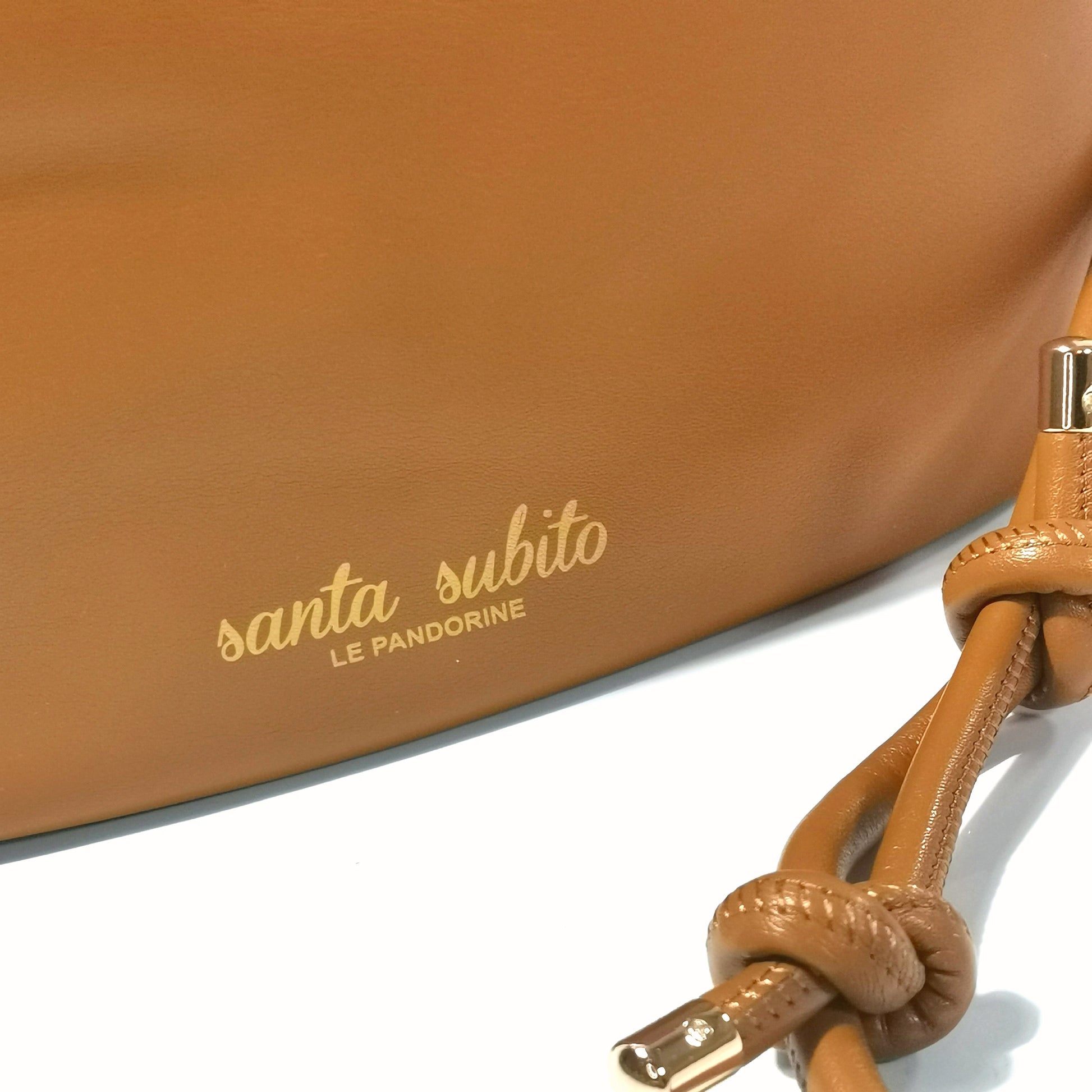 Borsa a secchiello Le Pandorine mod. Pam (nocciola)