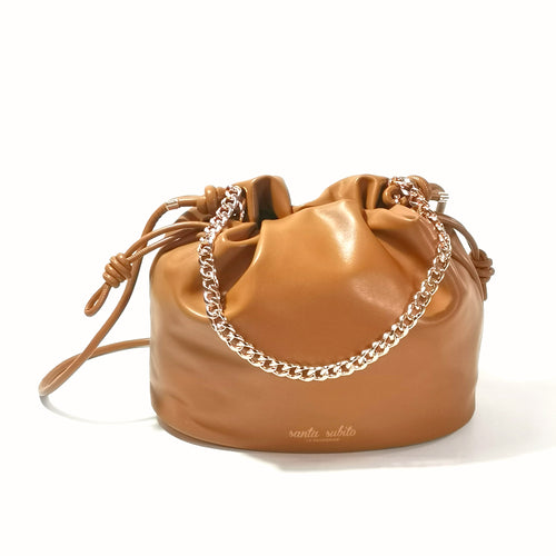 Borsa a secchiello Le Pandorine mod. Pam (nocciola)