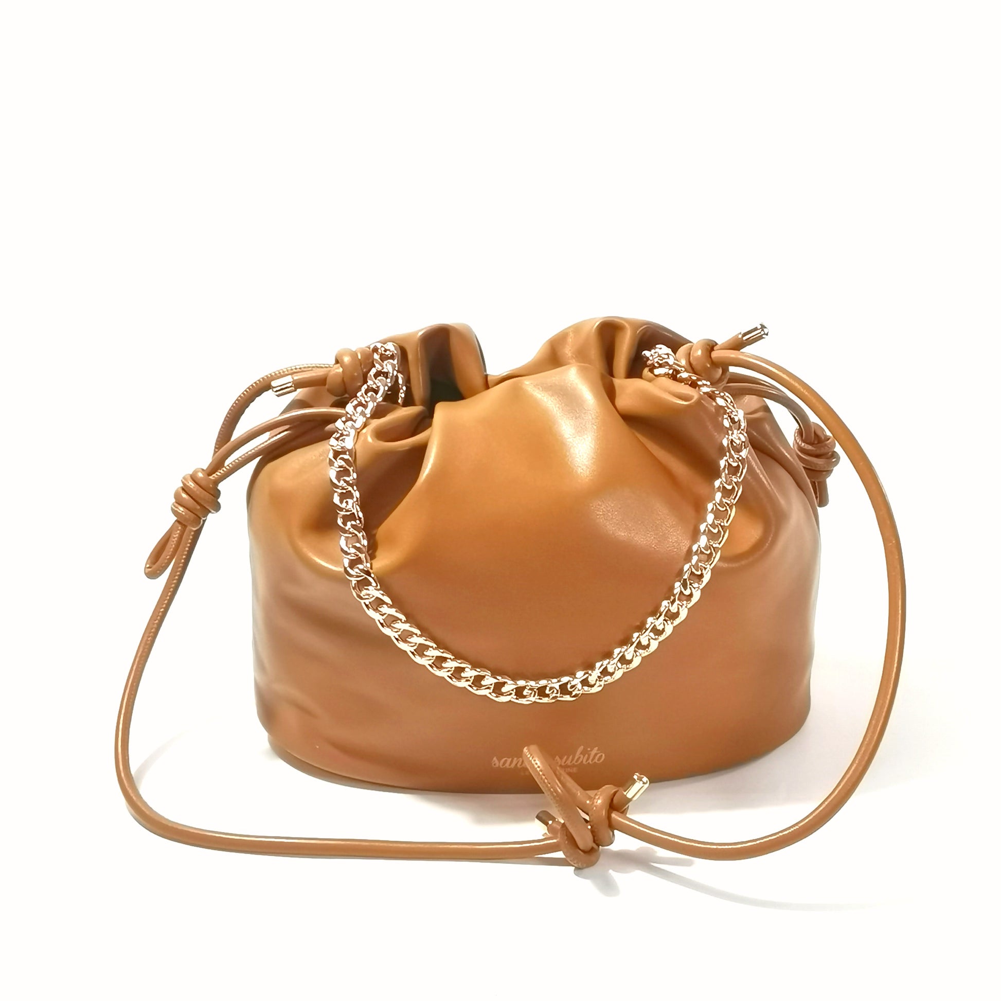 Borsa a secchiello Le Pandorine mod. Pam (nocciola)