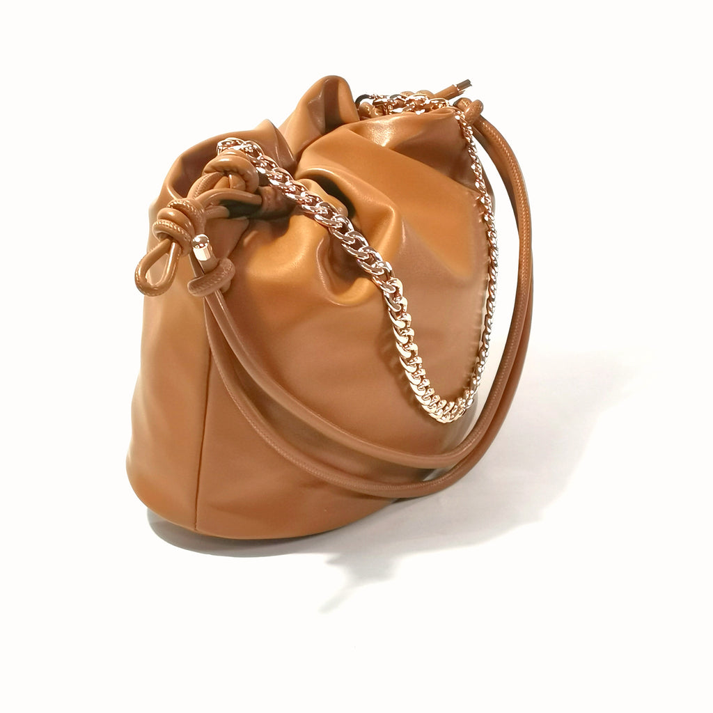 Borsa a secchiello Le Pandorine mod. Pam (nocciola)