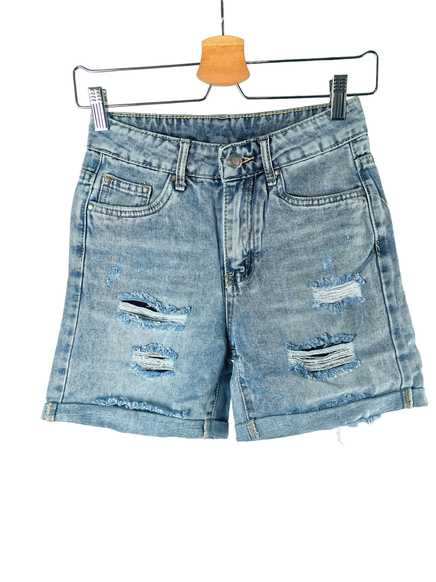 Shorts jeans strappato