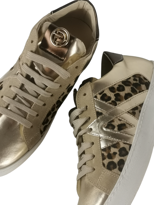 Sneakers in pelle animalier DIVINE FOLLIE