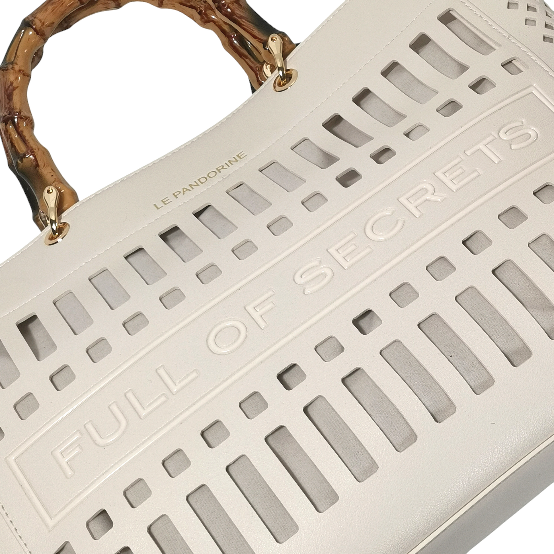 Borsa LE PANDORINE mod. Laser Bag (bianco)