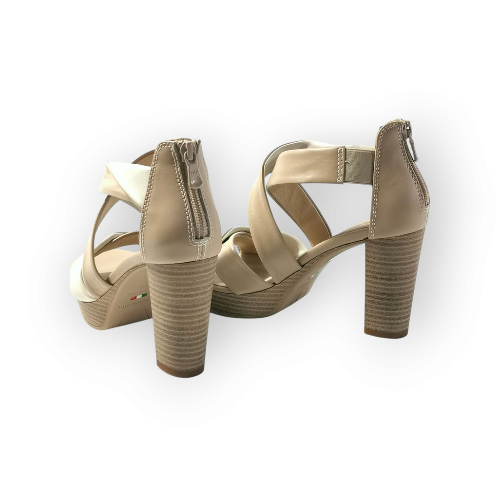 Sandalo NG beige tacco alto