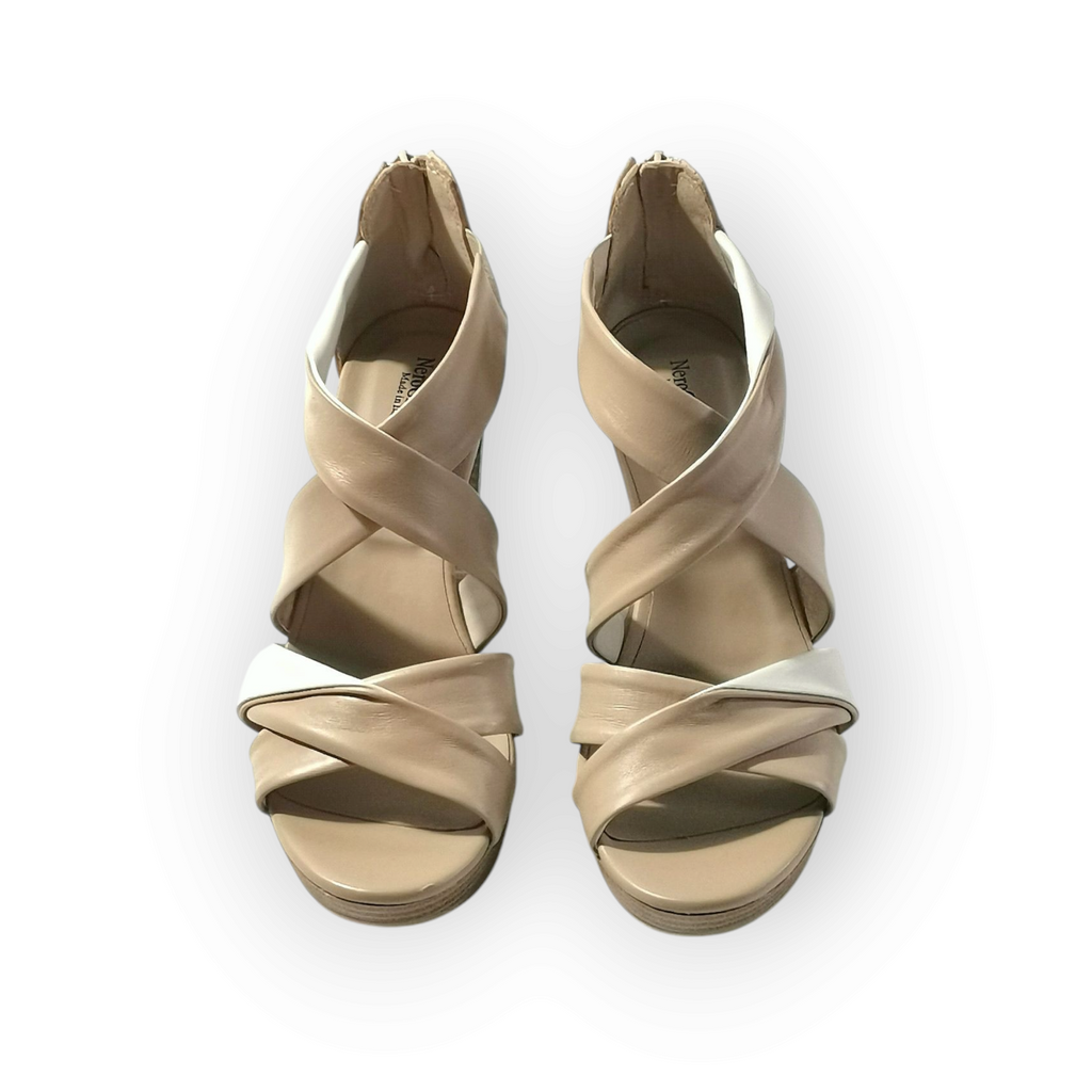 Sandalo NG beige tacco alto