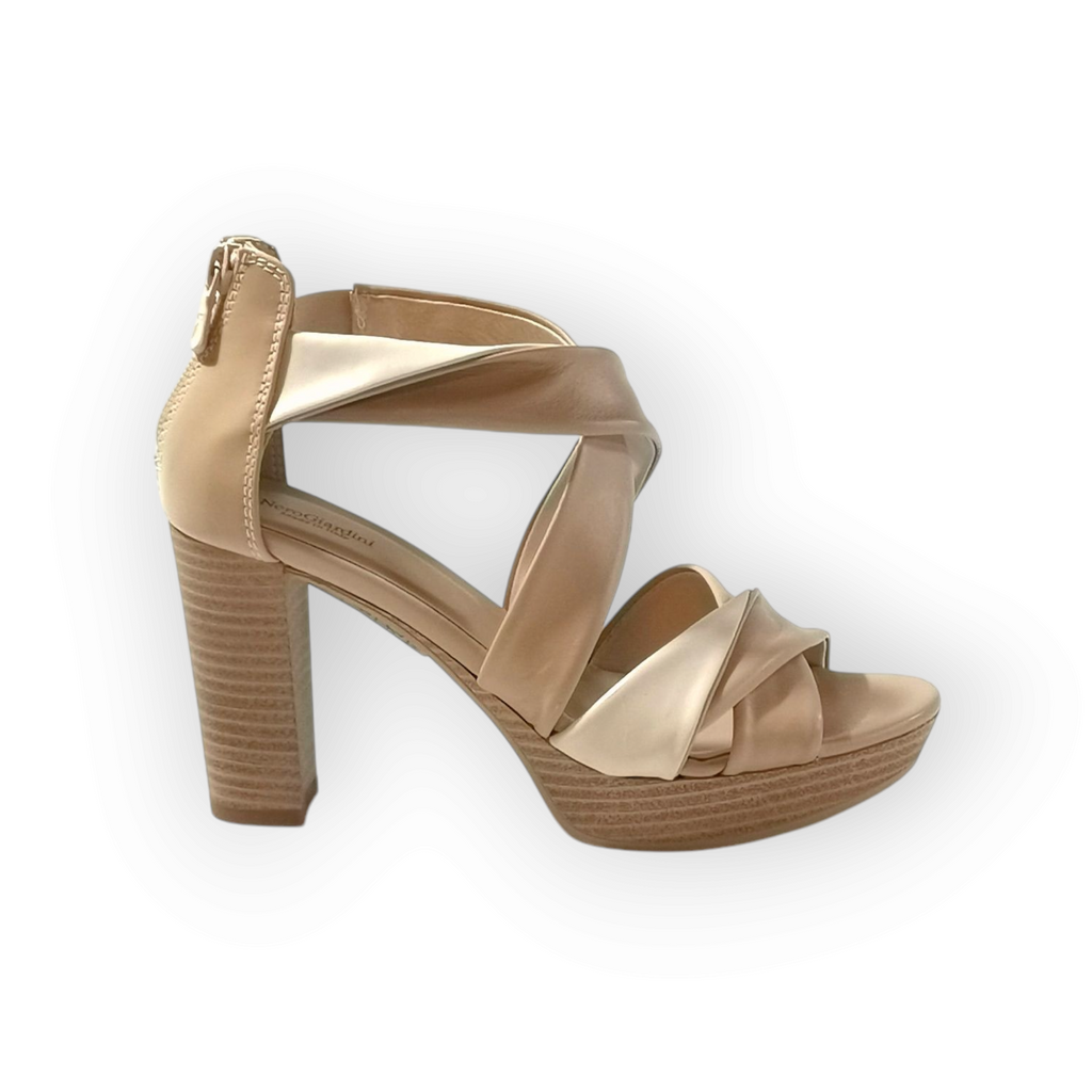Sandalo NG beige tacco alto