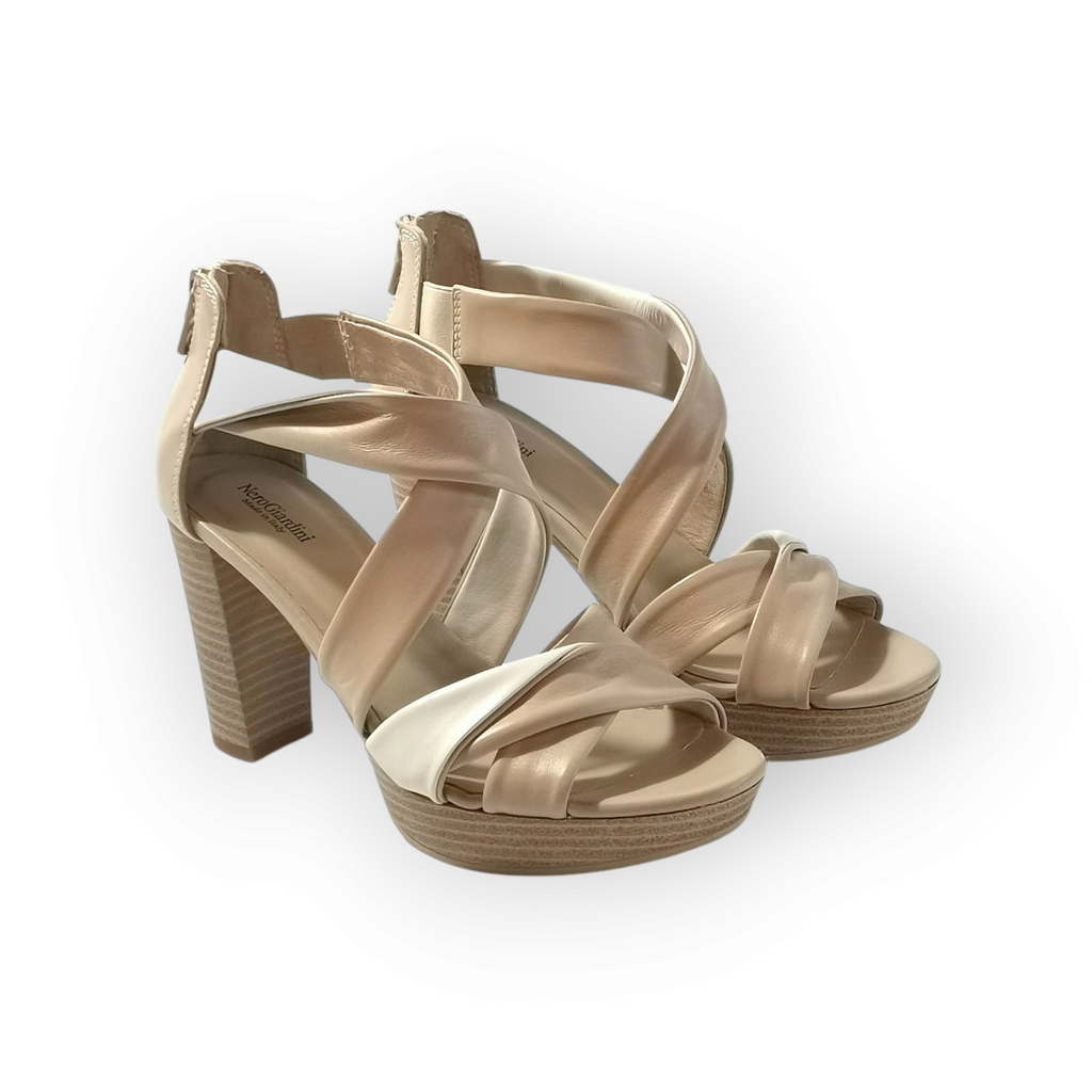 Sandalo NG beige tacco alto